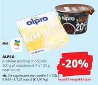 Sojadessert met vanille-Alpro