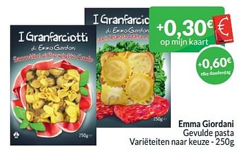 Promoties Emma giordani gevulde pasta - Emma Giordani - Geldig van 01/09/2024 tot 30/09/2024 bij Intermarche