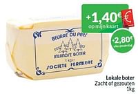 Promoties Lokale boter zacht of gezouten - Huismerk - Intermarche - Geldig van 01/09/2024 tot 30/09/2024 bij Intermarche