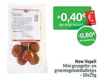 New vepeli mini gevogelte- en groentegehaktballetjes-New vepeli