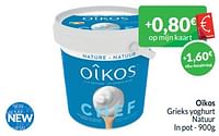 Promoties Oîkos grieks yoghurt natuur - Oikos - Geldig van 01/09/2024 tot 30/09/2024 bij Intermarche