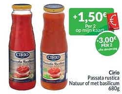 Cirio passata rustica natuur of met basilicum