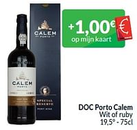 Doc porto calem wit of ruby-Rode wijnen