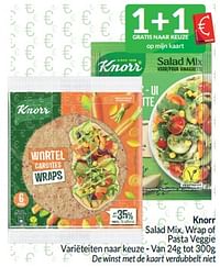 Knorr salad mix, wrap of pasta veggie-Knorr