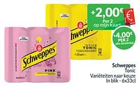 Promoties Schweppes tonic - Schweppes - Geldig van 01/09/2024 tot 30/09/2024 bij Intermarche