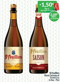 St feuillien blond, seizoen of grand cru-St Feuillien