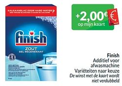 Finish additief voor afwasmachine