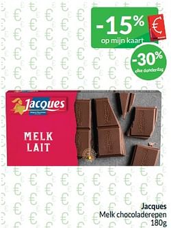 Jacques melk chocoladerepen