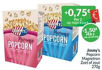 Jimmy’s popcorn magnetron zoet of zout-Jimmy