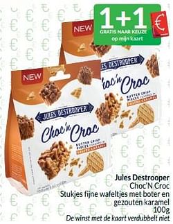 Jules destrooper choc’n croc stukjes fijne wafeltjes met boter en gezouten karamel