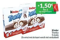 Promoties Kinder tronky - Kinder - Geldig van 01/09/2024 tot 30/09/2024 bij Intermarche