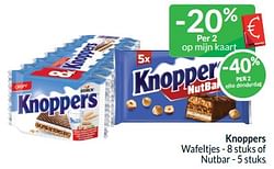 Knoppers wafeltjes of nutbar