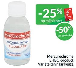 Mercurochrome ehbo-product