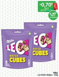 Milka leo wafer blokjes-Milka