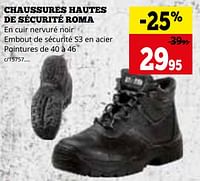 Promotions Chaussures hautes de sécurité roma - Herock - Valide de 02/09/2024 à 29/09/2024 chez Dema