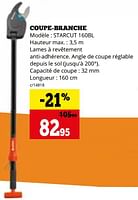 Promotions Coupe-branche starcut 160bl - Gardena - Valide de 02/09/2024 à 29/09/2024 chez Dema