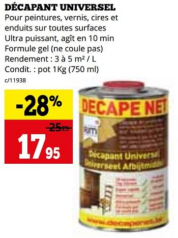 Promotions Décapant universel - Produit maison - Dema - Valide de 02/09/2024 à 29/09/2024 chez Dema