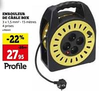 Promotions Enrouleur de câble box - Profile - Valide de 02/09/2024 à 29/09/2024 chez Dema