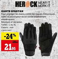 Promotions Gants spartan - Herock - Valide de 02/09/2024 à 29/09/2024 chez Dema