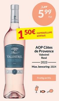 Aop côtes de provence valestrel rosé-Rosé wijnen