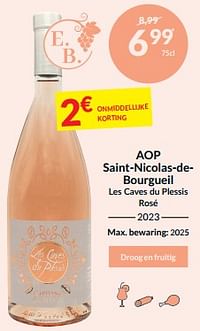 Aop saint-nicolas-debourgueil les caves du plessis rosé-Rosé wijnen