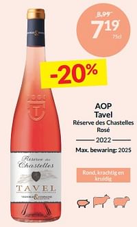 Aop tavel réserve des chastelles rosé-Rosé wijnen