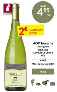 Aop touraine sauvignon domaine davault la chaise wit-Witte wijnen