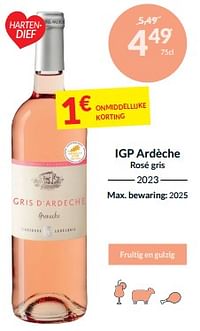 Igp ardèche rosé gris-Rosé wijnen