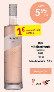 Igp méditerranée belrose rosé