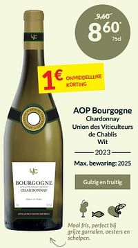 Aop bourgogne chardonnay union des viticulteurs de chablis wit-Witte wijnen