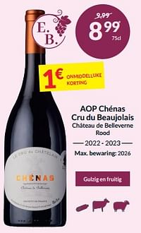 Aop chénas cru du beaujolais château de belleverne rood-Rode wijnen