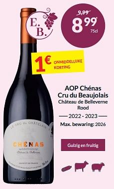 Aop chénas cru du beaujolais château de belleverne rood