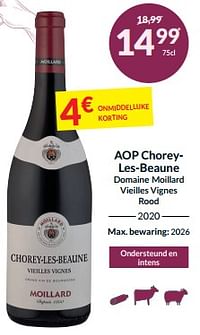 Aop choreyles-beaune domaine moillard vieilles vignes rood-Rode wijnen