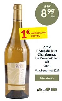 Aop côtes du jura chardonnay les caves du poisat wit-Witte wijnen