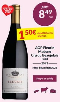 Aop fleurie madone cru du beaujolais rood-Rode wijnen