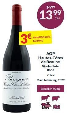 Aop hautes-côtes de beaune nicolas potel rood