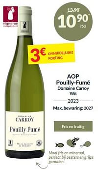 Aop pouilly-fumé domaine carroy wit-Witte wijnen