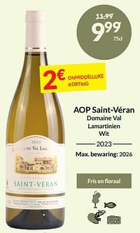 Aop saint-véran domaine val lamartinien wit-Witte wijnen