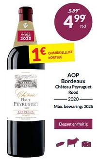 Aop bordeaux château peyruguet rood-Rode wijnen