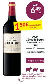 Aop côtes de bourg château hourtou rood-Rode wijnen