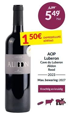 Aop luberon cave du luberon alidon rood