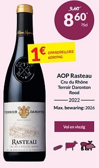 Aop rasteau cru du rhône terroir daronton rood-Rode wijnen