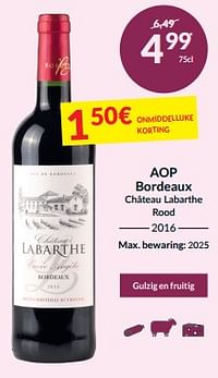 Aop bordeaux château labarthe rood-Rode wijnen