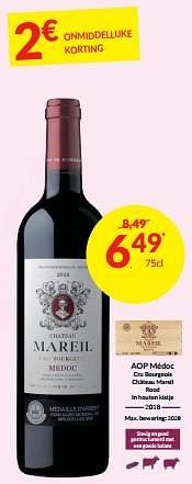 Aop médoc cru bourgeois château mareil rood-Rode wijnen