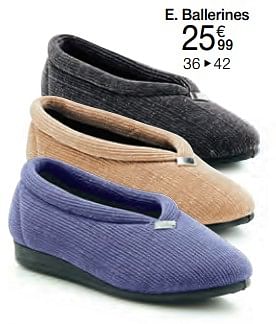 Promotions Ballerines - Produit Maison - Damart - Valide de 26/08/2024 à 15/12/2024 chez Damart