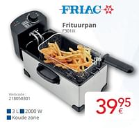 Promoties Friac frituurpan f301ix - Friac - Geldig van 01/09/2024 tot 30/09/2024 bij Eldi