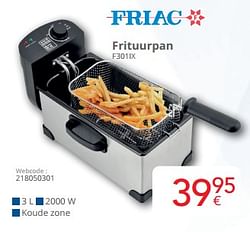 Friac frituurpan f301ix