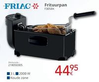 Friac frituurpan f305bk-Friac