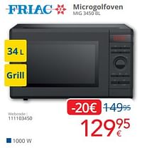 Friac microgolfoven mig 3450 bl-Friac