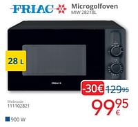 Friac microgolfoven miw 2821bl-Friac